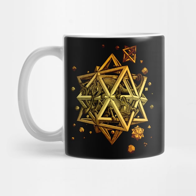 Golden Reptile on the polyhedron by Dürer Design